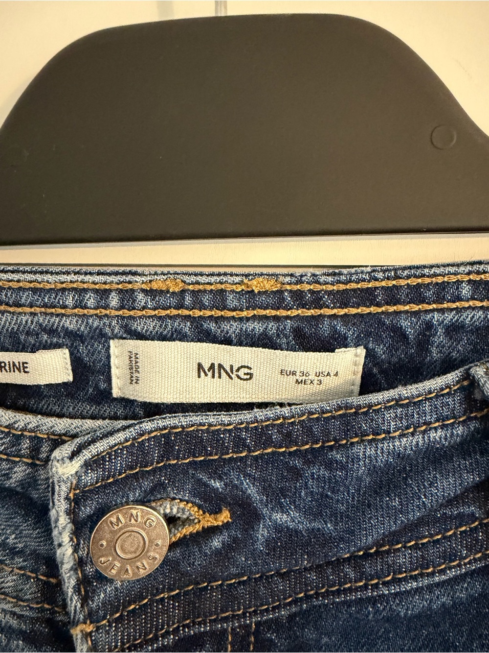 Mango MNG High-Rise Sailor Style Wide Leg Women’s Jeans Size 4 - Picture 3 of 3